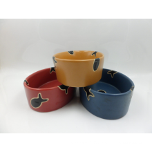 Ceramic Glazed Cat Bowl